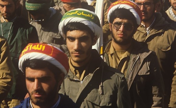 Iran clergymen march in Tehran